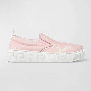 Versace Girl's La Vacanza Leather Sneakers